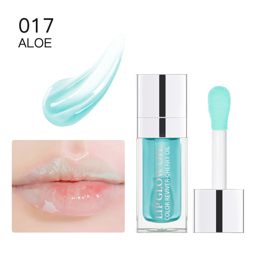 Baume à Lèvres Hydratant – Huile Gloss Originale, Soin des Lèvres, Repulpant et Exfoliant, Effet Rose et Brillant