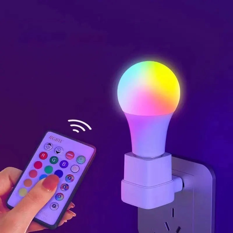 Ampoule LED RGB 16 Couleurs E27 – Multicolore Dimmable 220V avec Télécommande 24 Touches, Lampe Intelligente pour Ambiance et Éclairage Domestique
