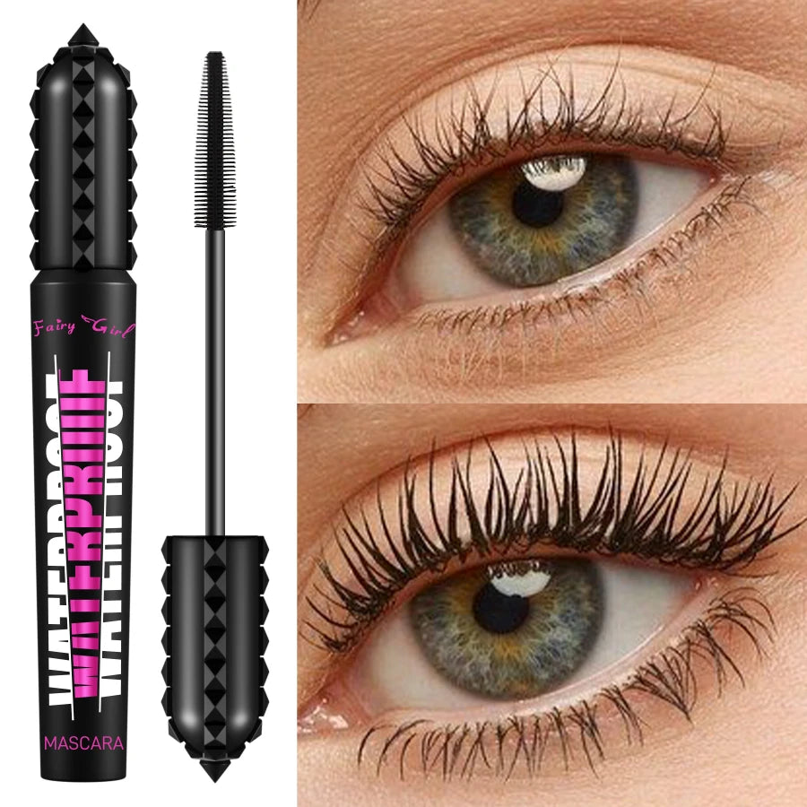 🌟 Mascara Noir Waterproof 4D – Allongeant & Volume Extrême