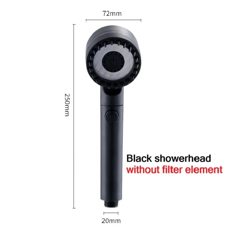 Pomme de Douche à Haute Pression – 3 Modes Réglables avec Brosse de Massage, Accessoire Salle de Bain 🚿✨