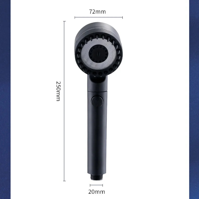 Pomme de Douche à Haute Pression – 3 Modes Réglables avec Brosse de Massage, Accessoire Salle de Bain 🚿✨
