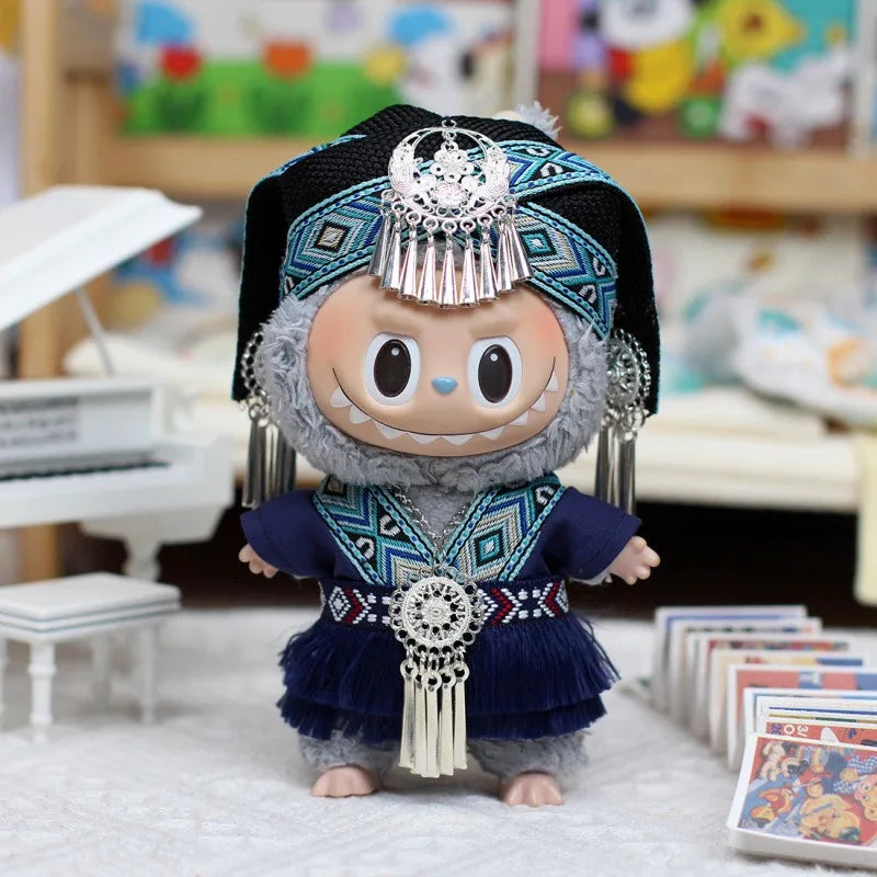 Vêtements Labubu – Costumes uniques inspirés des minorités ethniques de Chine (figurines non incluses)