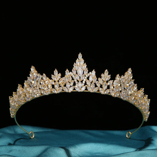 Couronne de Mariée Princesse en Zircon – Diadème de Luxe pour Femme 👰✨