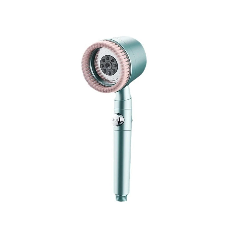 Pomme de Douche à Haute Pression – 3 Modes Réglables avec Brosse de Massage, Accessoire Salle de Bain 🚿✨