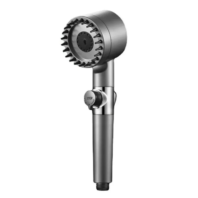 Pomme de Douche à Haute Pression – 3 Modes Réglables avec Brosse de Massage, Accessoire Salle de Bain 🚿✨