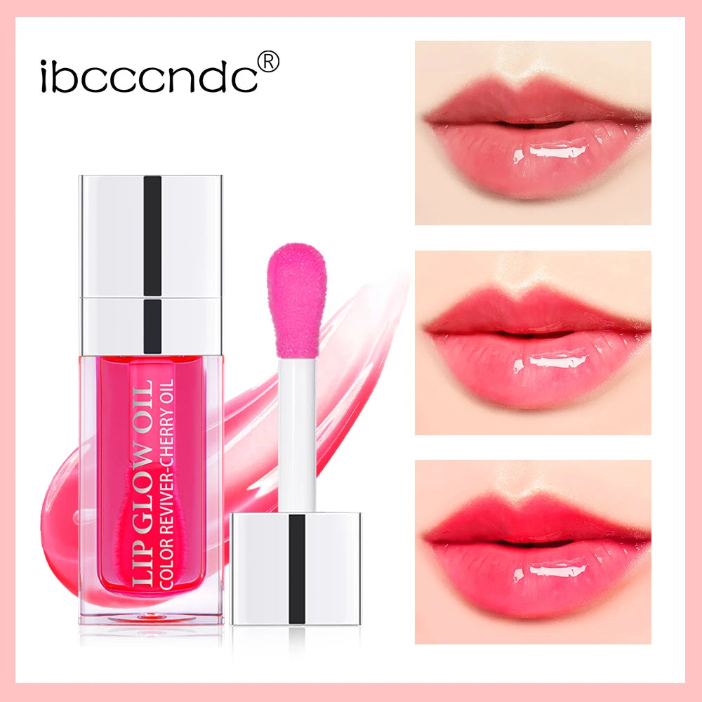 Baume à Lèvres Hydratant – Huile Gloss Originale, Soin des Lèvres, Repulpant et Exfoliant, Effet Rose et Brillant