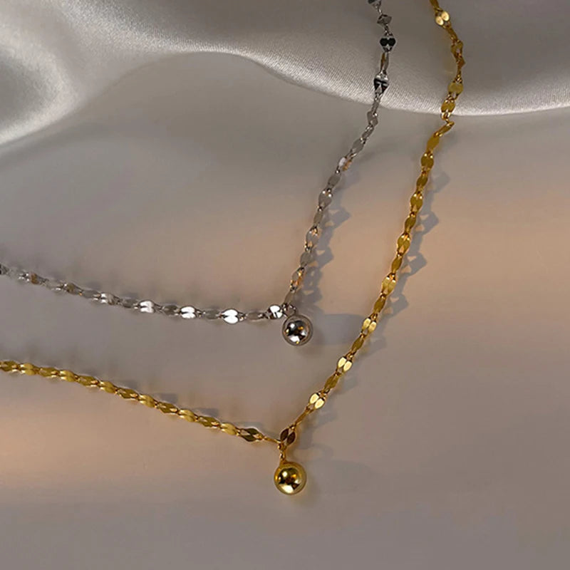 Bracelet Cheville Minimaliste Argenté – Chaînette à Perles pour Femme 🌸