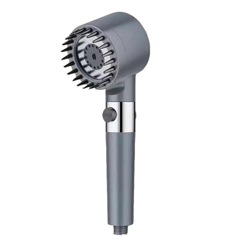 Pomme de Douche à Haute Pression – 3 Modes Réglables avec Brosse de Massage, Accessoire Salle de Bain 🚿✨