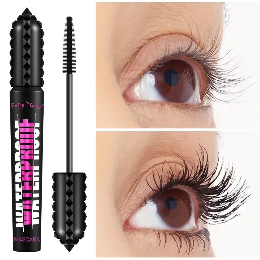 🌟 Mascara Noir Waterproof 4D – Allongeant & Volume Extrême