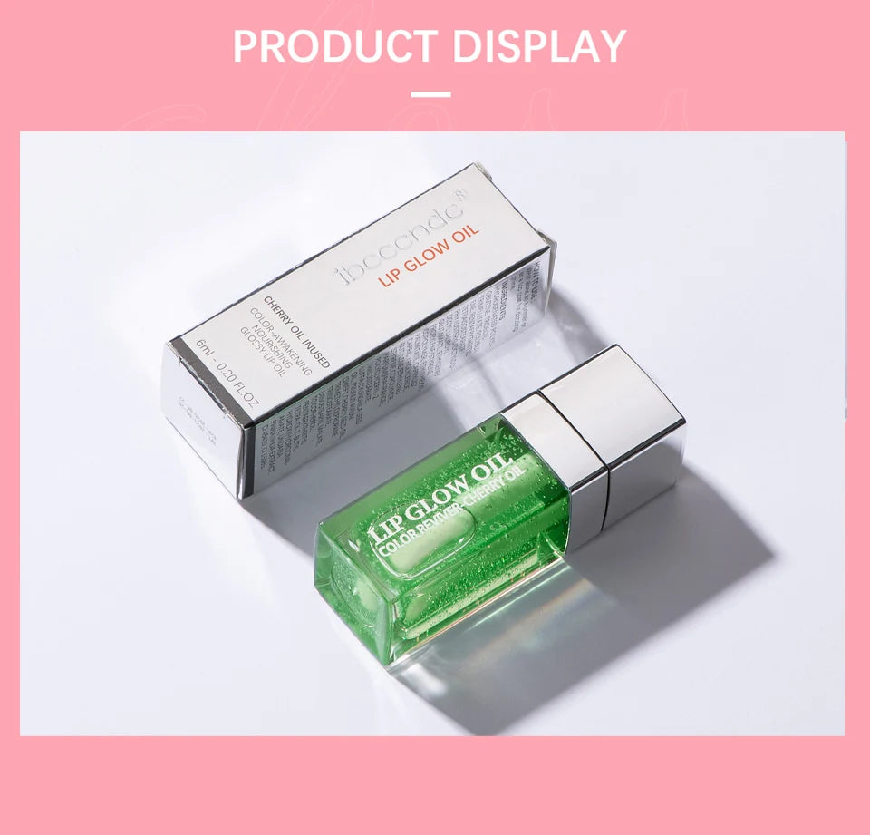 Baume à Lèvres Hydratant – Huile Gloss Originale, Soin des Lèvres, Repulpant et Exfoliant, Effet Rose et Brillant