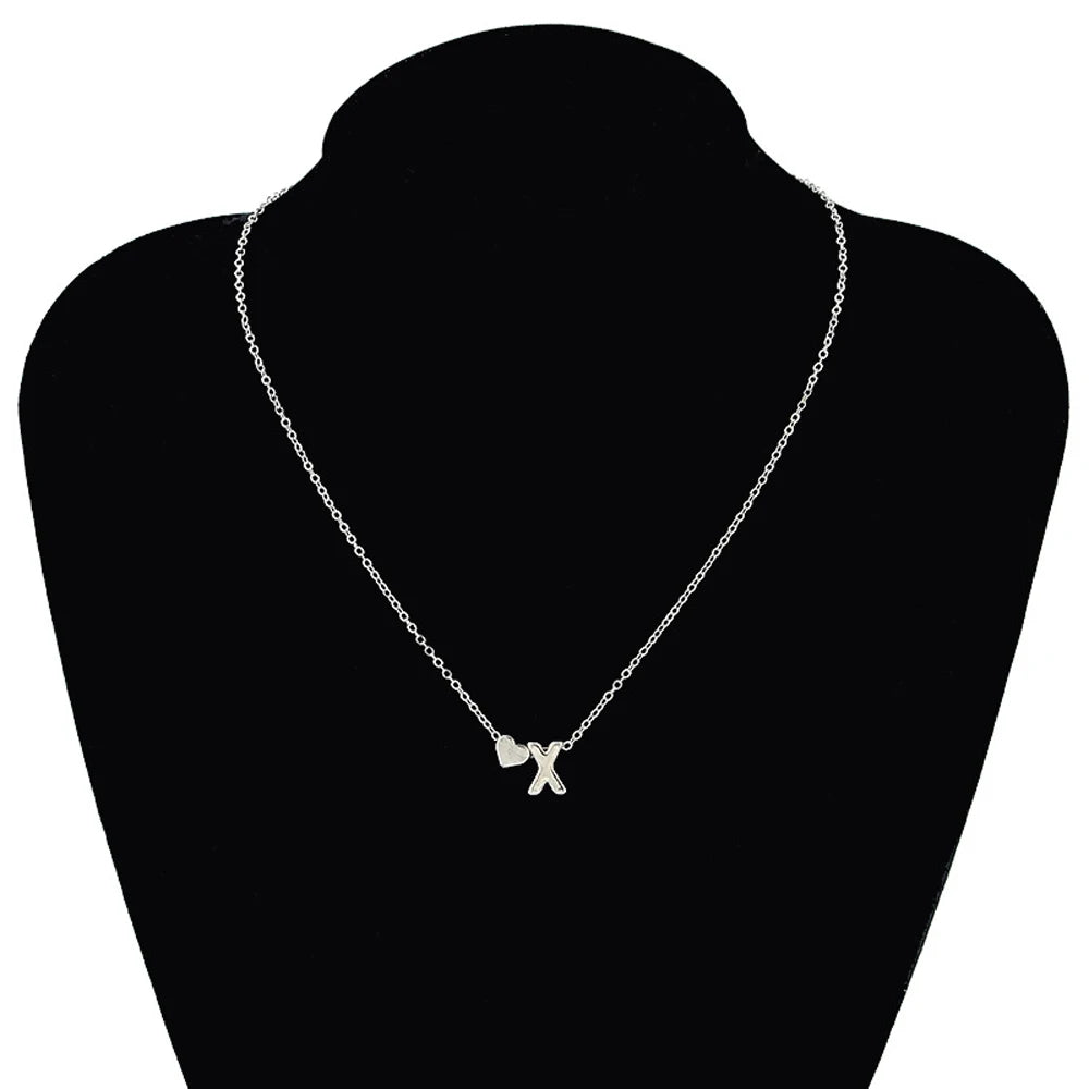 💖 Collier Cœur & Lettre Initiale SUMENG – Élégance Discrète et Personnalisée