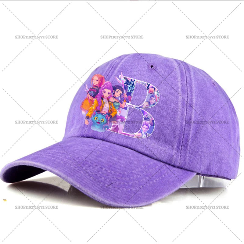 🧢 Casquette Kpop Demon Hunter – Lettre A-Z | Style Rétro & Tendance  Casquette ajustable unisexe – Mode été, accessoire indispensable du moment