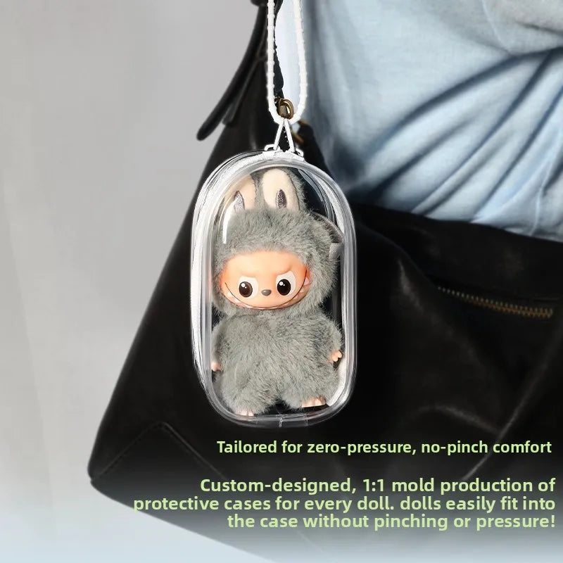 Labubu 4.0 – Housse de Protection Imperméable et Anti-poussière pour Poupée, Sac Transparent de Rangement