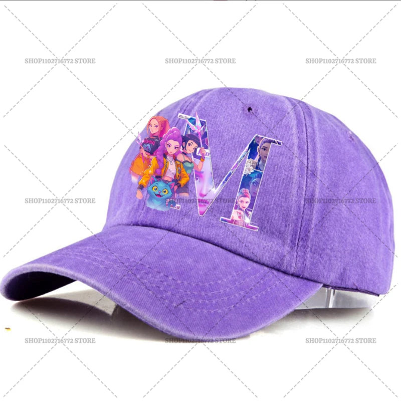 🧢 Casquette Kpop Demon Hunter – Lettre A-Z | Style Rétro & Tendance  Casquette ajustable unisexe – Mode été, accessoire indispensable du moment