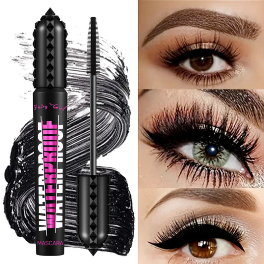 🌟 Mascara Noir Waterproof 4D – Allongeant & Volume Extrême