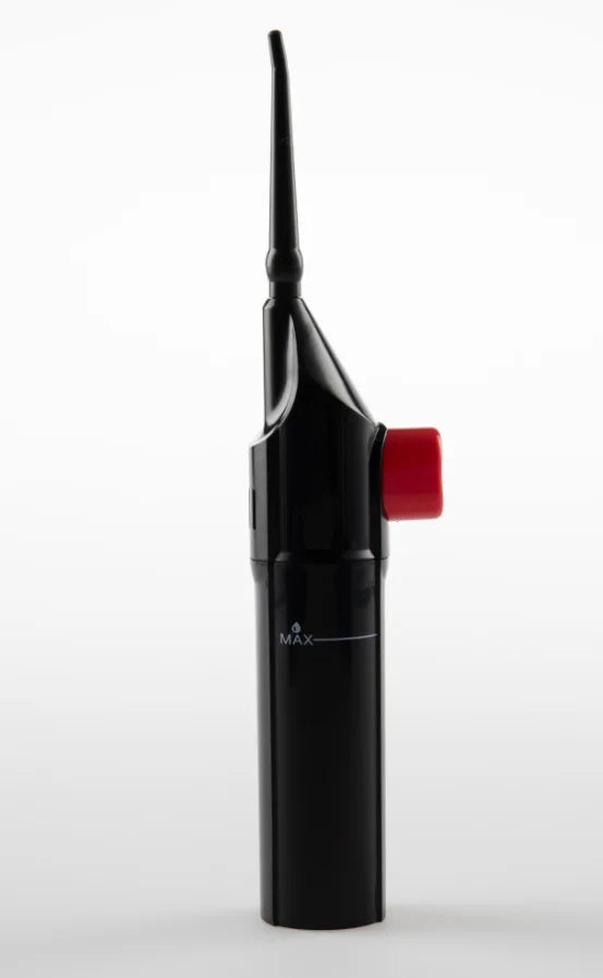 Hydropulseur Dentaire Portatif – Jet d’Eau Haute Pression, Nettoyeur Interdentaire Manuel pour des Dents Propres et Saines