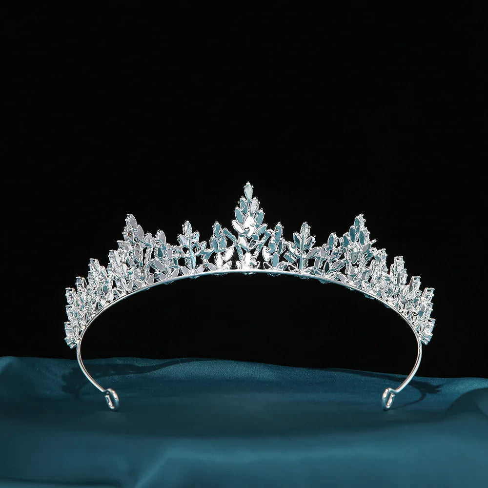 Couronne de Mariée Princesse en Zircon – Diadème de Luxe pour Femme 👰✨
