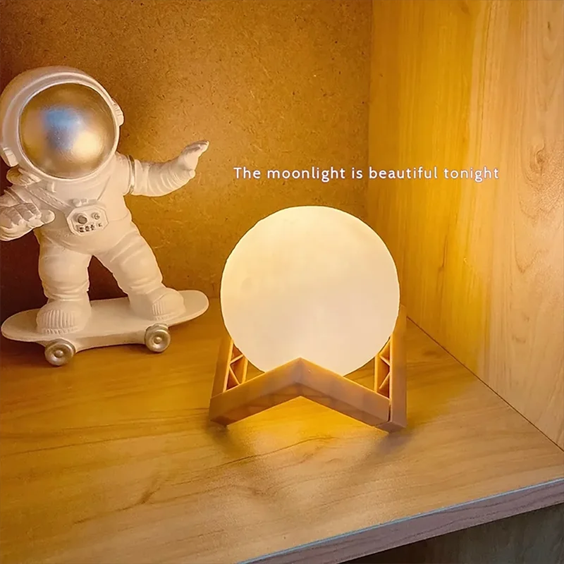Lampe Livre LED – Lune et Galaxie, Lumière de Nuit pour Enfants, Filles et Garçons, Cadeau d’Anniversaire, Décoration de Chambre