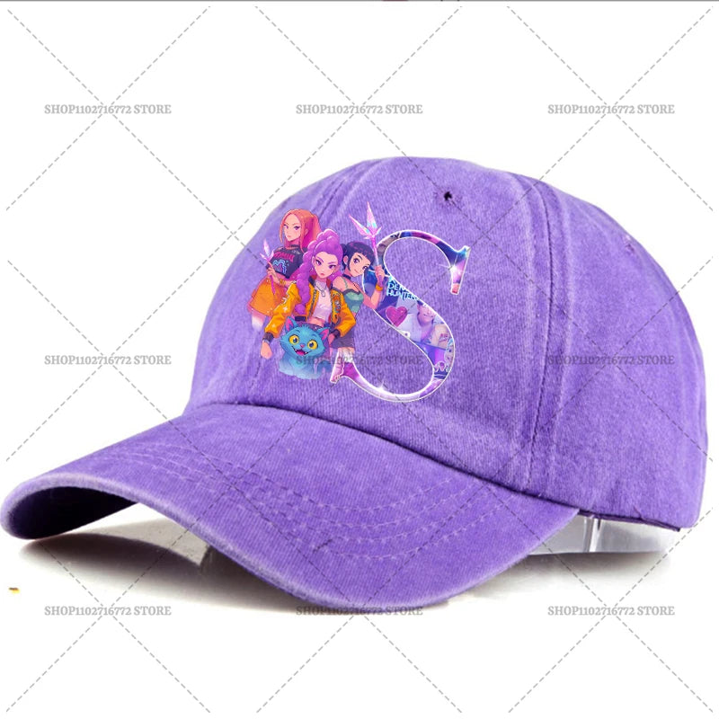 🧢 Casquette Kpop Demon Hunter – Lettre A-Z | Style Rétro & Tendance  Casquette ajustable unisexe – Mode été, accessoire indispensable du moment