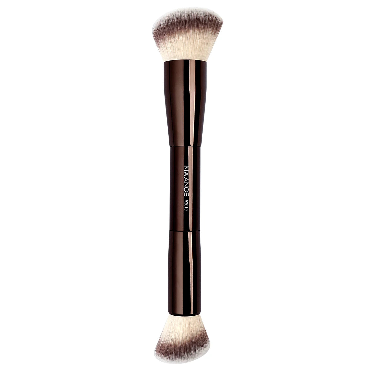 MAANGE – Pinceaux de Maquillage Double Tête pour Fond de Teint, Poudre, Anti-Cernes et Blush, Poils Doux en Fibre, Outils Cosmétiques