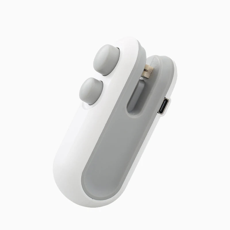 Mini Scelleuse de Sacs Portable – Appareil à Main Rechargeable 2-en-1, Scelle et Coupe Sacs Plastique pour Snacks et Aliments