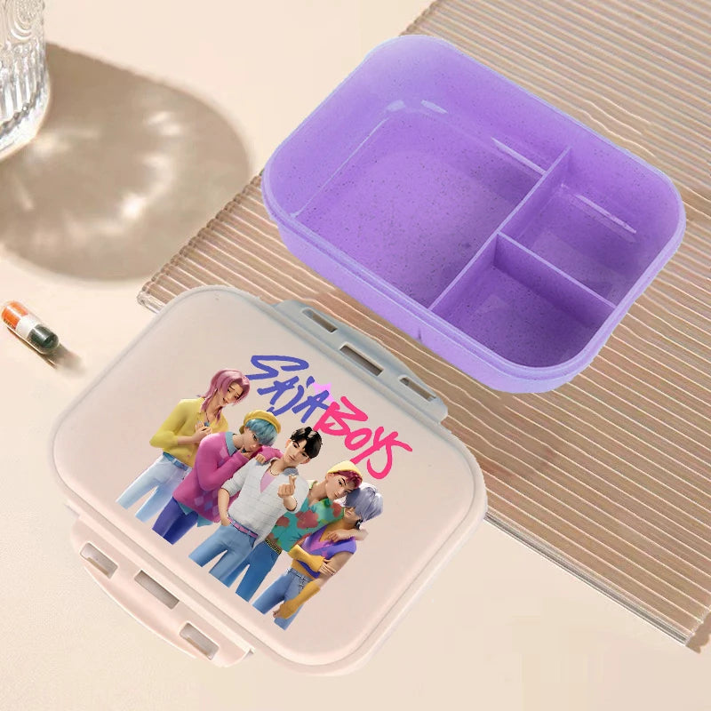 🍱 Boîte à Lunch Kpop Demon Hunters – Bento Kawaii Grande Capacité