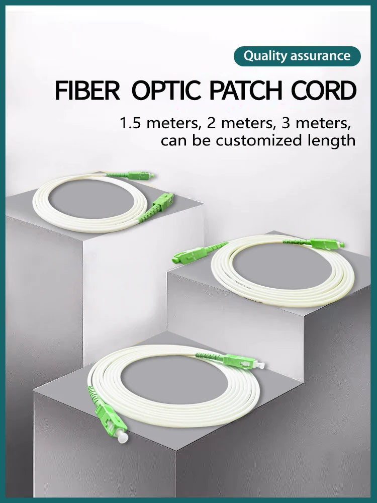 Câble Fibre Optique SC/APC-SC/APC Monomode – Haute Performance FTTH ⚡