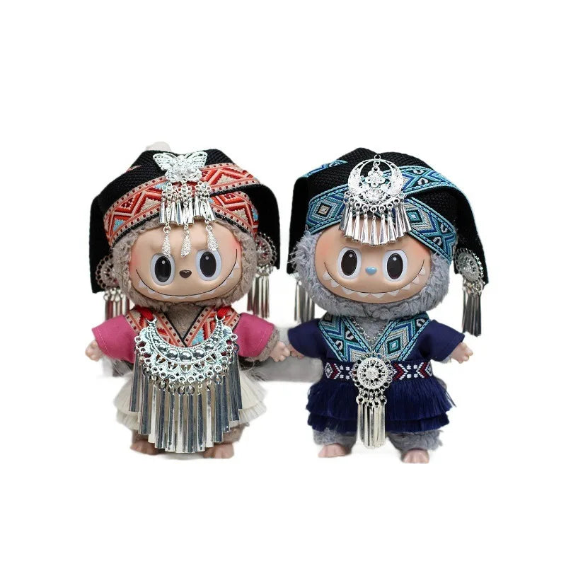 Vêtements Labubu – Costumes uniques inspirés des minorités ethniques de Chine (figurines non incluses)