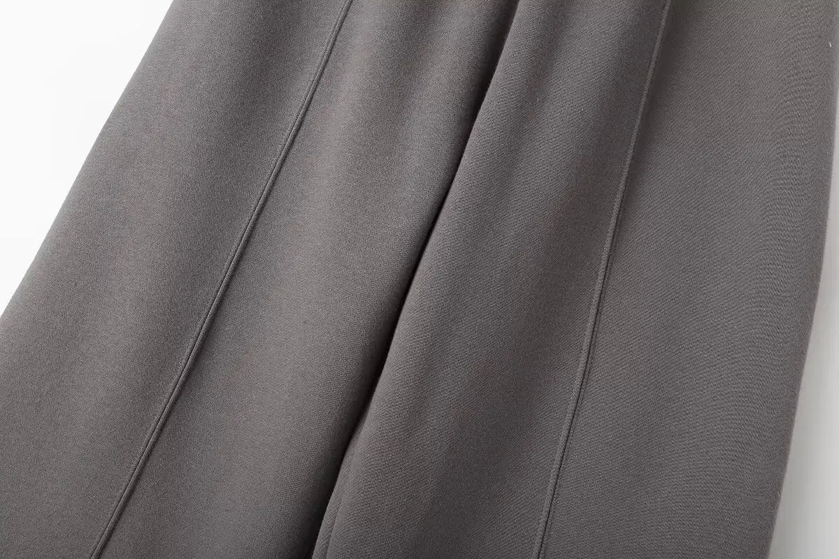 Ensemble Femme Automne HH – Veste Bomber Zippée + Pantalon Large Taille Haute à Lacets 🍂✨