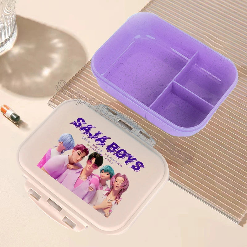 🍱 Boîte à Lunch Kpop Demon Hunters – Bento Kawaii Grande Capacité