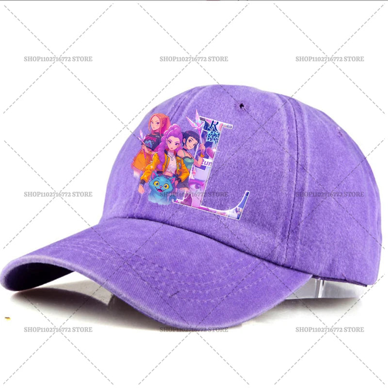 🧢 Casquette Kpop Demon Hunter – Lettre A-Z | Style Rétro & Tendance  Casquette ajustable unisexe – Mode été, accessoire indispensable du moment