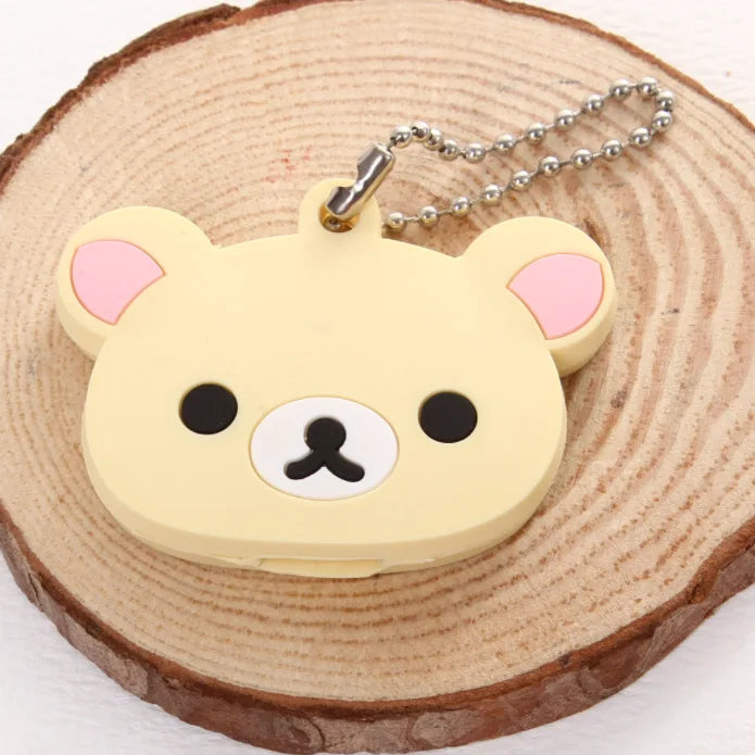 Porte-clés Rilakkuma – Housse de Clé en PVC, Pendentif Mignon pour Sac ou Clés, Cadeau Idéal Inspiré de l’Anime Relax Bear