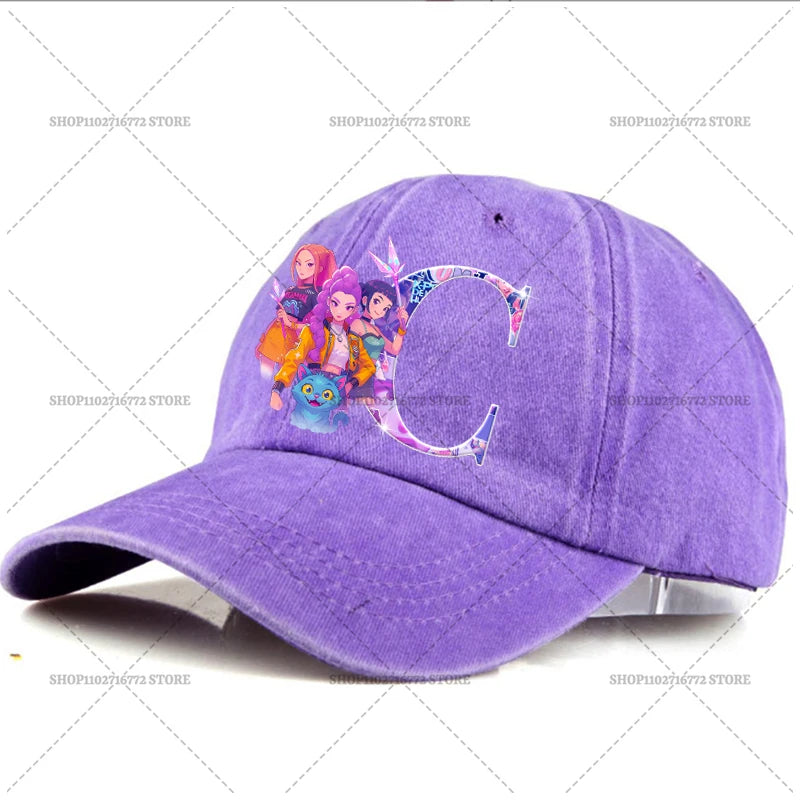 🧢 Casquette Kpop Demon Hunter – Lettre A-Z | Style Rétro & Tendance  Casquette ajustable unisexe – Mode été, accessoire indispensable du moment