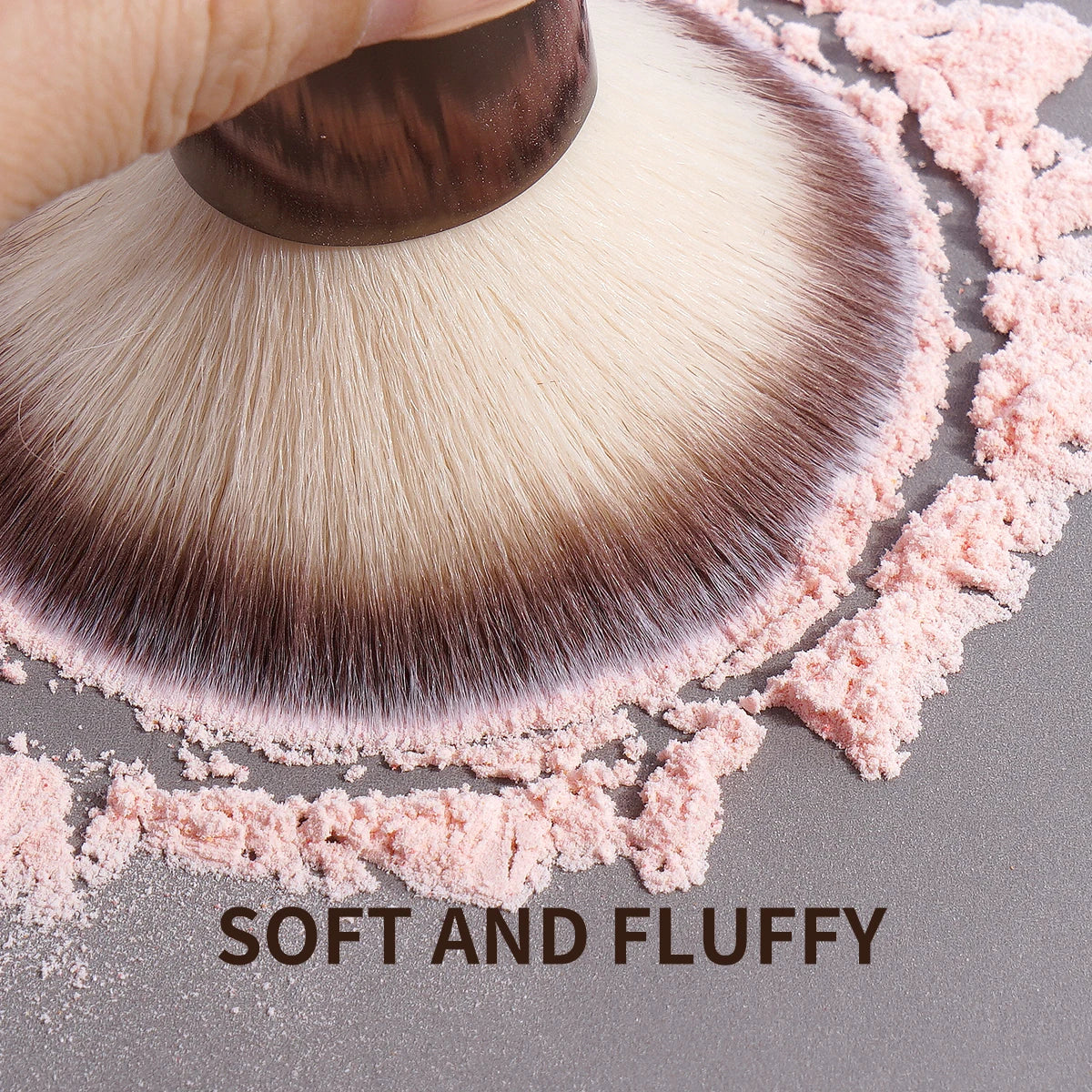MAANGE – Pinceaux de Maquillage Double Tête pour Fond de Teint, Poudre, Anti-Cernes et Blush, Poils Doux en Fibre, Outils Cosmétiques