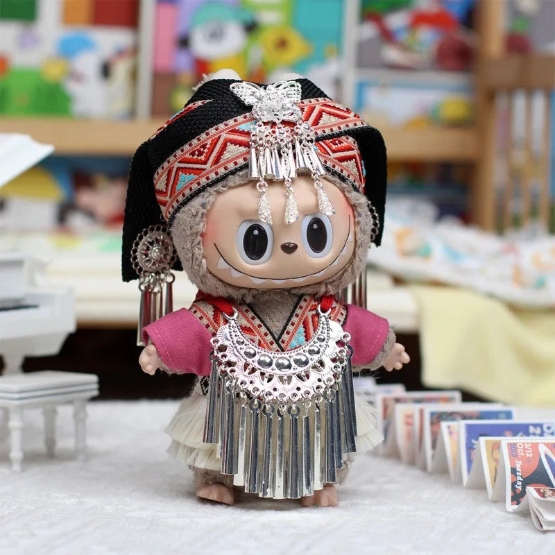 Vêtements Labubu – Costumes uniques inspirés des minorités ethniques de Chine (figurines non incluses)