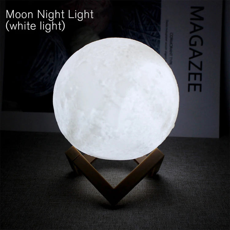 Lampe Livre LED – Lune et Galaxie, Lumière de Nuit pour Enfants, Filles et Garçons, Cadeau d’Anniversaire, Décoration de Chambre