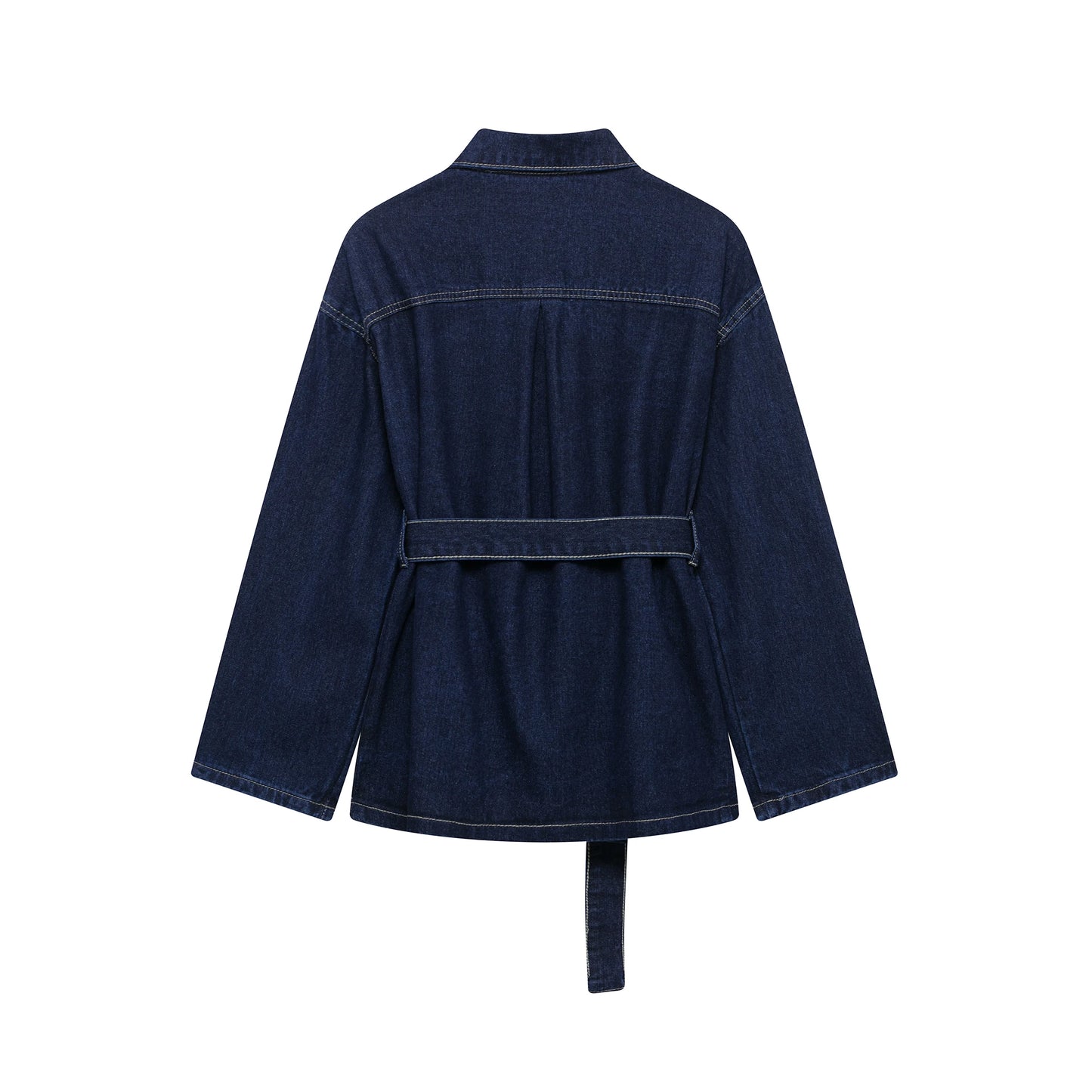 Ensemble Femme DUOPERI – Veste en Jean Ceinturée + Jean Zippé Vintage 👖✨