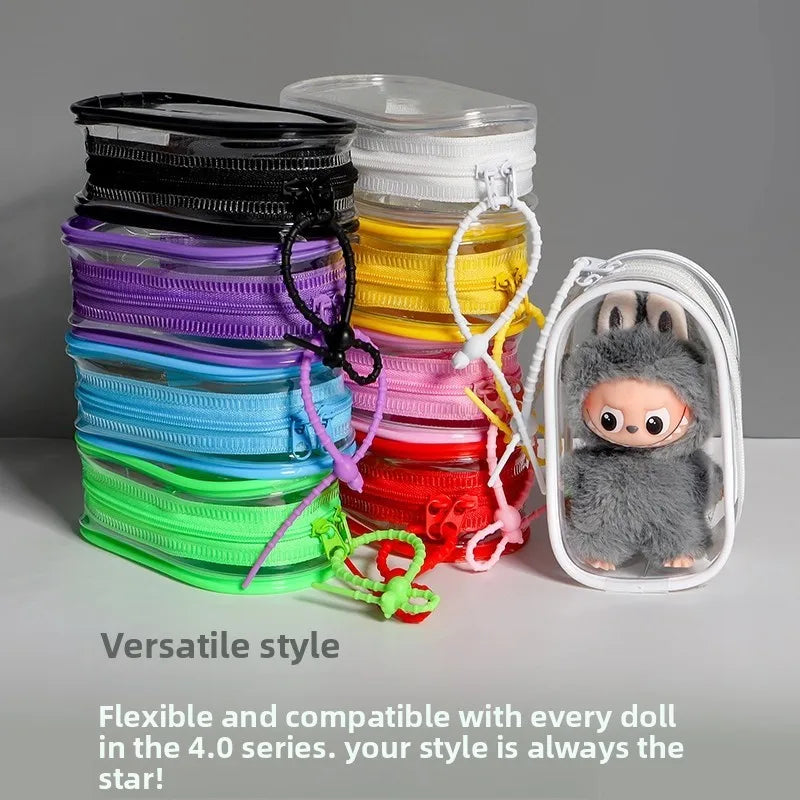 Labubu 4.0 – Housse de Protection Imperméable et Anti-poussière pour Poupée, Sac Transparent de Rangement