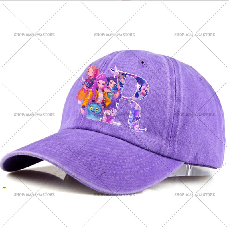 🧢 Casquette Kpop Demon Hunter – Lettre A-Z | Style Rétro & Tendance  Casquette ajustable unisexe – Mode été, accessoire indispensable du moment