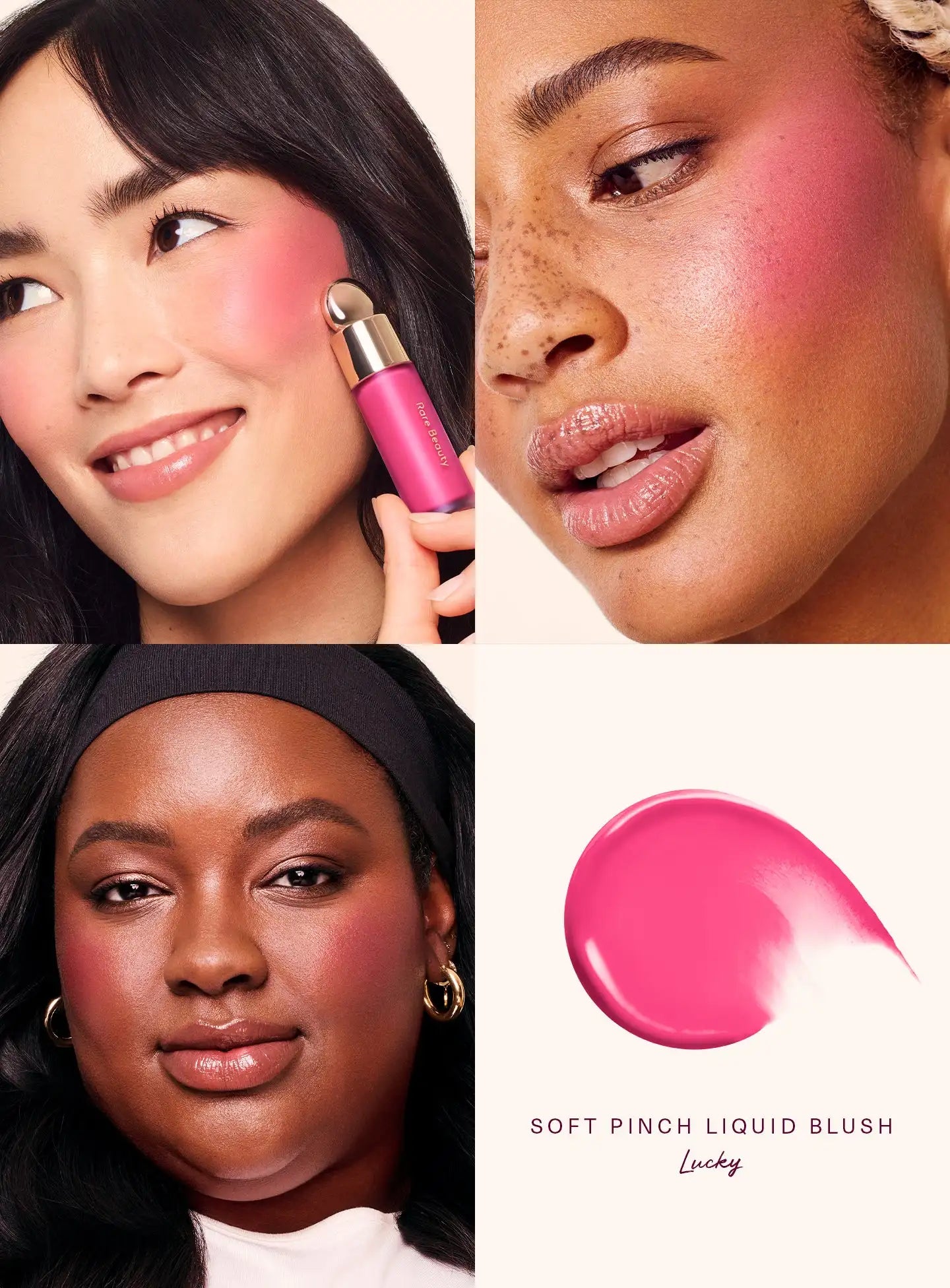 Rare Beauty – Blush Liquide Waterproof et Hydratant, Crème pour Lèvres et Joues, Maquillage Visage pour Contour et Effet Repulpant