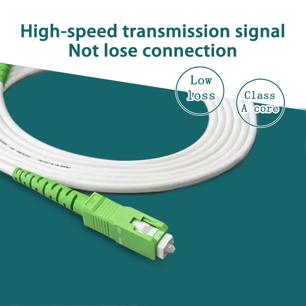 Câble Fibre Optique SC/APC-SC/APC Monomode – Haute Performance FTTH ⚡