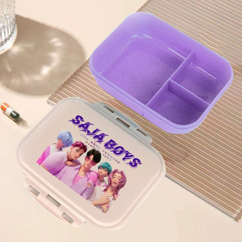 🍱 Boîte à Lunch Kpop Demon Hunters – Bento Kawaii Grande Capacité