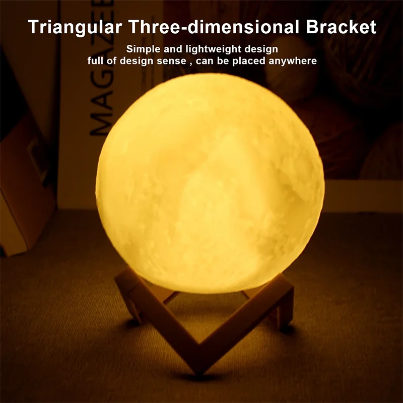 Lampe Livre LED – Lune et Galaxie, Lumière de Nuit pour Enfants, Filles et Garçons, Cadeau d’Anniversaire, Décoration de Chambre
