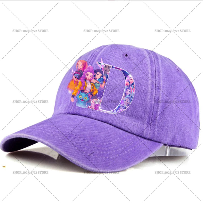 🧢 Casquette Kpop Demon Hunter – Lettre A-Z | Style Rétro & Tendance  Casquette ajustable unisexe – Mode été, accessoire indispensable du moment