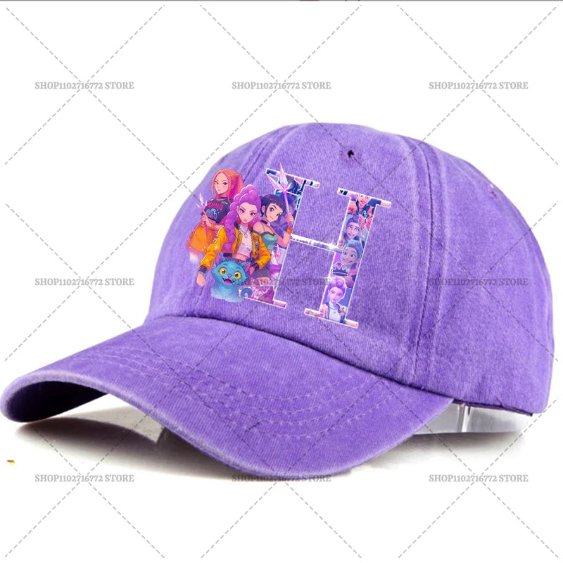 🧢 Casquette Kpop Demon Hunter – Lettre A-Z | Style Rétro & Tendance  Casquette ajustable unisexe – Mode été, accessoire indispensable du moment