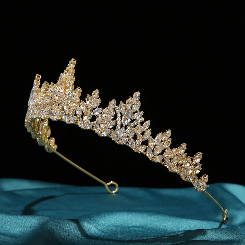 Couronne de Mariée Princesse en Zircon – Diadème de Luxe pour Femme 👰✨