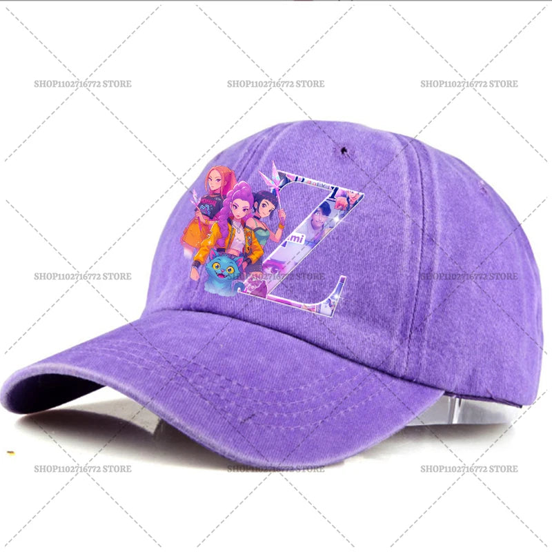 🧢 Casquette Kpop Demon Hunter – Lettre A-Z | Style Rétro & Tendance  Casquette ajustable unisexe – Mode été, accessoire indispensable du moment