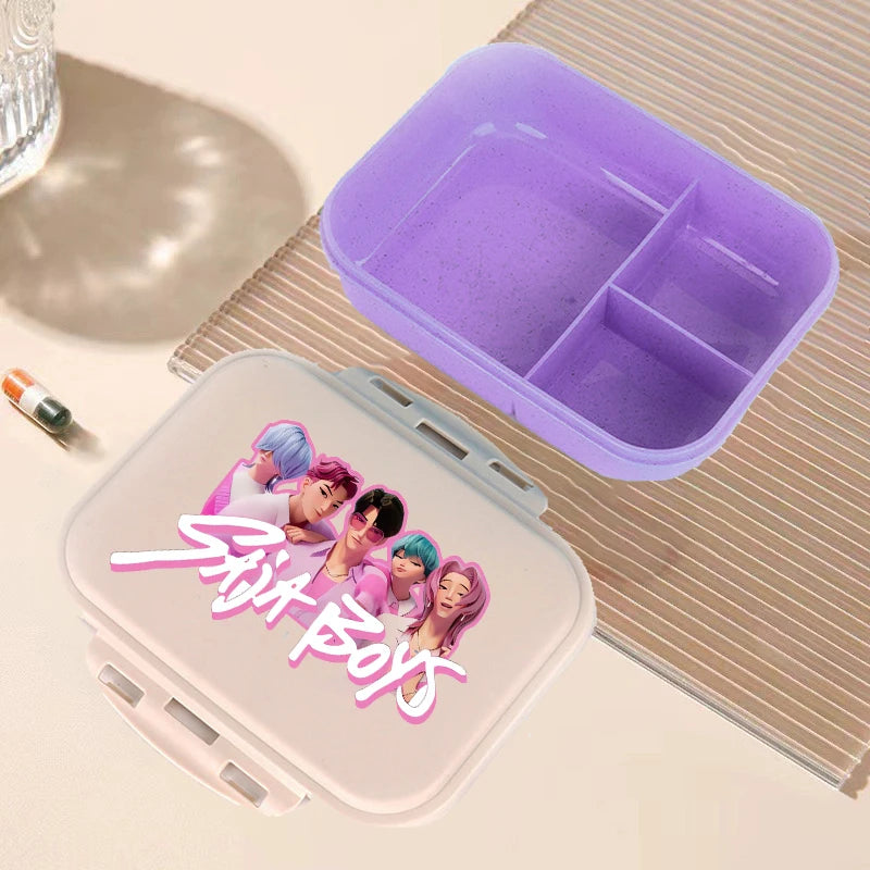 🍱 Boîte à Lunch Kpop Demon Hunters – Bento Kawaii Grande Capacité