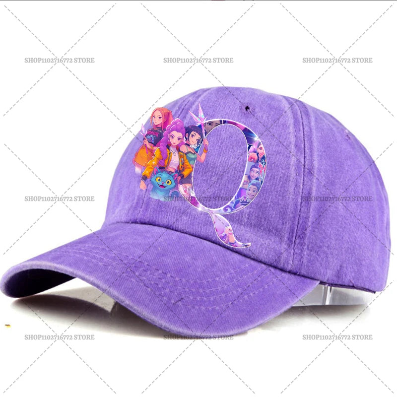🧢 Casquette Kpop Demon Hunter – Lettre A-Z | Style Rétro & Tendance  Casquette ajustable unisexe – Mode été, accessoire indispensable du moment