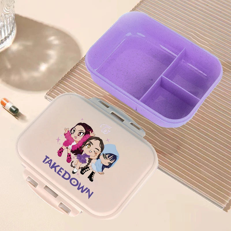 🍱 Boîte à Lunch Kpop Demon Hunters – Bento Kawaii Grande Capacité
